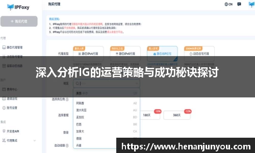 深入分析IG的运营策略与成功秘诀探讨